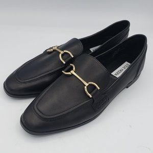 Steve Madden Carrine Black Leather Loafers